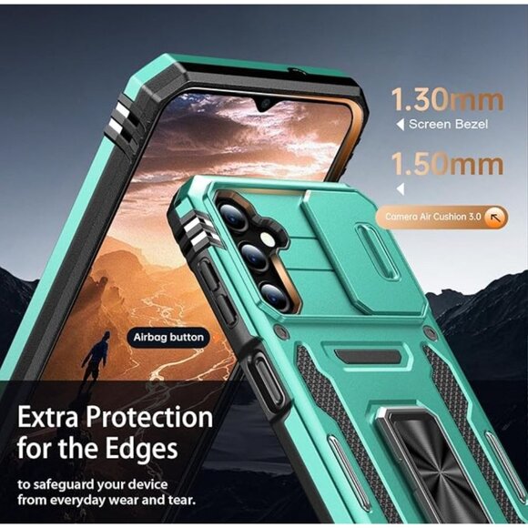 FUNMIKO for Samsung Galaxy S24 Case with Upgraded Sliding Camera Lens Protector - Picture 4 of 5